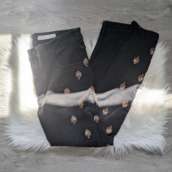 Anthropologie PILCRO sequin stretch high waist jeans - Picture 6 of 8